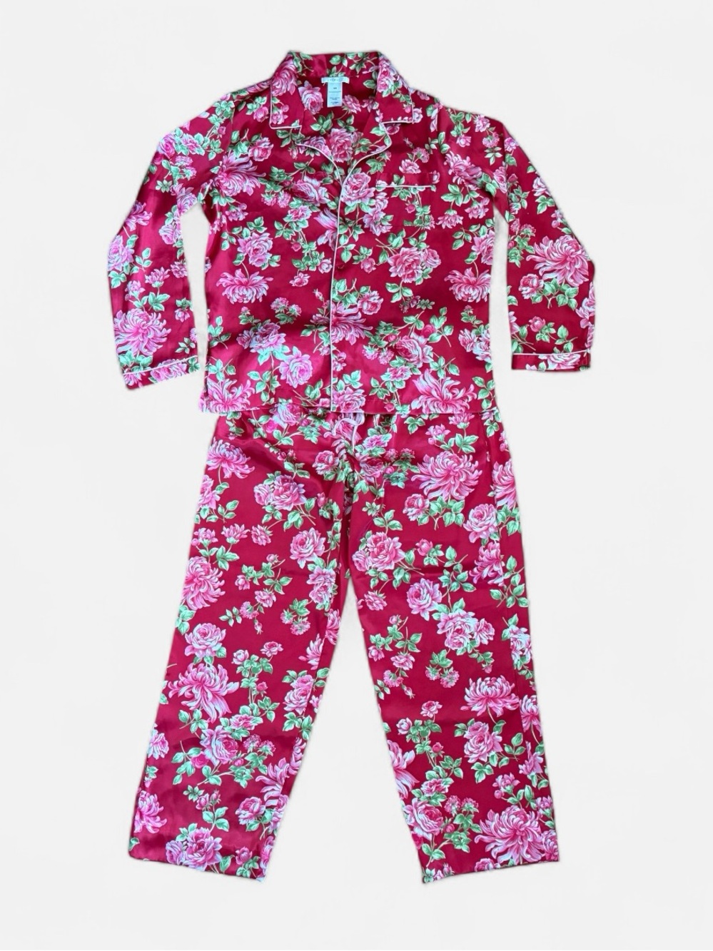 Pink by Victoria’s Secret Floral Satin Pajama Set